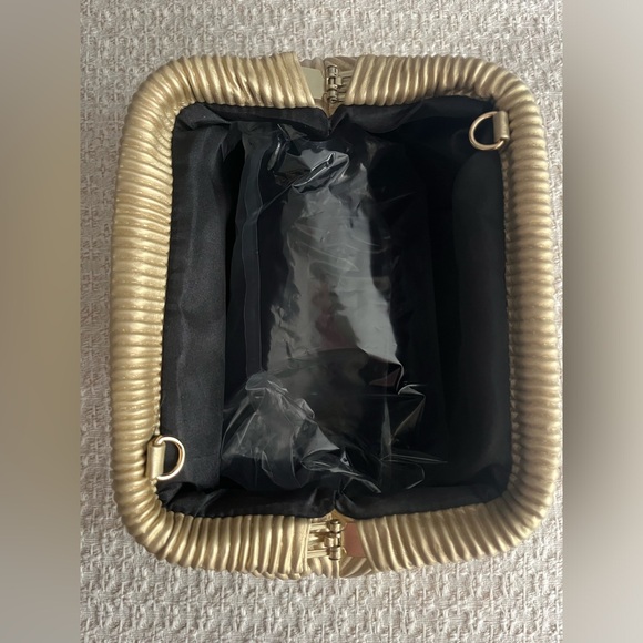 Gold Ruched Bag - Picture 9 of 10